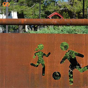 Decorative Outdoor Garden Carbon Steel Panel Fence Laser Cut Design <b>Privacy</b> <b>Screen</b> Yard Fence Eco-Friendly Durable Fencing - Product Image 4
