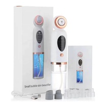 Appareil Hydra Facial Compact Personnalisable pour Usage Domestique : Nettoyant de Pores à Bulles d'Eau et Aspirateur Doux pour Points Noirs