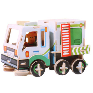 Enfants Véhicule <span class=keywords><strong>De</strong></span> Construction Pelle 3D Modèle <span class=keywords><strong>de</strong></span> Puzzle <span class=keywords><strong>Jouet</strong></span> Éducatif BRICOLAGE En Bois Assembler Voiture - Product Image 5