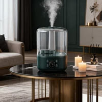 Humidificateur de bureau électrique à ultrasons avec une capacité de 4,8 L, en plastique, pour usage hôtelier et domestique