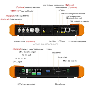 Beliebteste 8K H.265/H.264 AHD TVI CVI IP Analoger CCTV-Tester Monitor Pro SFP POE-Ausgangs leistung - Product Image 3