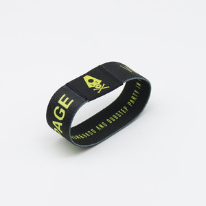สายรัดข้อมือโพลีเอสเตอร์แบบสั่งทำฉลากผ้าทอสายรัดข้อมือยืดหยุ่น NFC RFID สำหรับแม้แต่ - Product Image 4