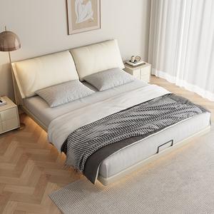 <span class=keywords><strong>Lit</strong></span> en bois <span class=keywords><strong>suspendu</strong></span> flottant pour deux personnes Style italien moderne, élégant et confortable - Product Image 2