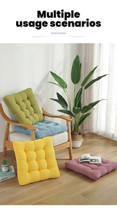 Bantal lantai Boho persegi berlapis bantal meditasi lembut untuk Yoga ruang tamu kamar tidur balkon gaya Bohemian katun dapat disesuaikan - Product Image 4