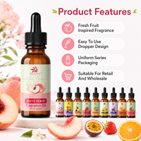 OEM ODM Premium Fruitgeur Olie 30ml Aromatherapie Essentiële Olie voor Diffuser Kaars Badzout SPA