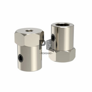 D12 L18 3-6mm Carbon Steel Hexagonal Couplings 12mm Tires Connector Adapter L18mm DIY RC Car Shaft Coupler <strong>Parts</strong> - Product Image 1