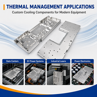Plaque de refroidissement liquide usinée sur mesure par CNC, haute conductivité thermique, dissipateur de chaleur, composants de refroidissement thermique