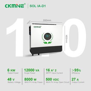 6KW Off Grid Hybride <span class=keywords><strong>Inverter</strong></span> met Dubbele MPPT Solar Ingang 48V 6000W Enfase 6KVA 220V 230V Parallel voor Groothandel Aangepast - Product Image 2