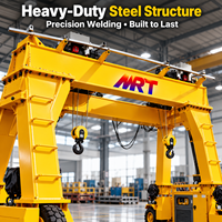 Mobile Rubber-Tired Gantry Crane, Kapasitas Beban yang Dapat Disesuaikan untuk Pekerjaan Pengangkatan Kontainer di Terminal Yard