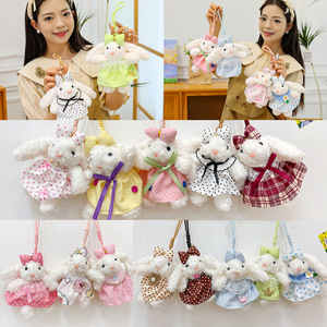 Lindo Peluche de Conejito Kawaii, Conejo Adorable con Lazo y Vestido, Colgante de Peluche para Uso Diario - Product Image 3