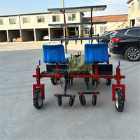 Transplanteuse agricole à deux rangs pour légumes, patates douces, tomates, oignons, ananas, avec boîte de vitesses, haute productivité