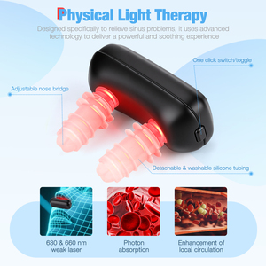 Uoyo Tragbares 650nm Rotlicht Nasen-Physiotherapiegerät - Gegen Schwellungen & zur Förderung der Durchblutung, Linderung von Nasenbeschwerden - Product Image 2