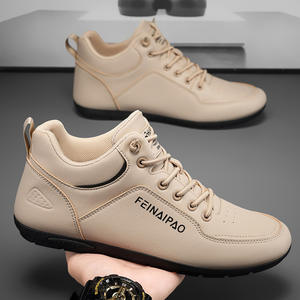 Men's Lace-up Breathable Anti-<b>Slip</b> Casual <b>Shoes</b> 2025 Spring New Fashion Trend Work Artificial Leather <b>Shoes</b> - Product Image 6
