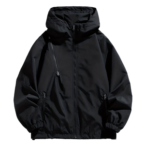 Meilleure vente grande taille hommes doux nouveau style veste décontractée sur mesure de haute qualité imperméable randonnée manteau automne fermeture éclair - Product Image 4