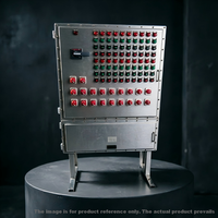 Console de commande anti-explosion sur mesure de grande taille, panneau de distribution électrique multi-circuits avec voyants lumineux pour le pétrole et le gaz