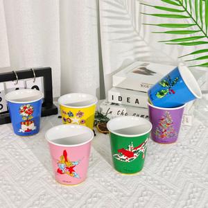 Taza de café de porcelana fina simple, anti-escaldaduras, portátil, desechable, apta para microondas y lavavajillas, con diseño de animales, en caja de regalo para el hogar. - Product Image 4