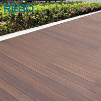 Modern tahan api stabilitas tinggi bambu Outdoor Decking lantai kayu tahan lama untuk taman eksterior lingkungan