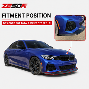 Alerón Delantero de Fibra de Carbono Real Estilo J para <span class=keywords><strong>BMW</strong></span> Serie 3 G20 325i 330i <span class=keywords><strong>335i</strong></span> M340i 2019-2022 - Product Image 5