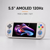 Consola de Juegos Portátil Retroid Pocket 6 RP6 con Android 13, Snapdragon 8 Gen 2, Pantalla AMOLED de 5.5 Pulgadas y 120Hz, 8GB/12GB, 128GB