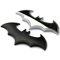 Emblème de voiture en métal personnalisé avec logo de chauve-souris, badge ABS, autocollant avec garantie d'un an
