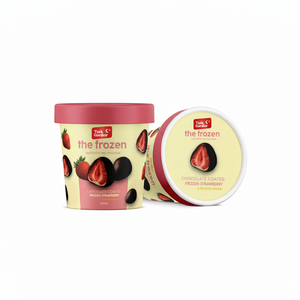 Frambuesas Congeladas Cubiertas de Chocolate, 150gr, Snack Saludable 100% Natural, Chocolate con Leche, Vegano, Sin Gluten, Producto de Cadena de Frío, Frutos Secos - Product Image 1