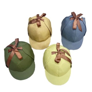 Sombrero de portador de doble ala Dairui para adultos y niños minimalista Color sólido básico ligero ciervo caza Detective sombrero - Product Image 2