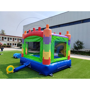 Château gonflable commercial arc-en-ciel en gros pour parcs d'attractions, locations de fêtes et entreprises de divertissement - Product Image 3