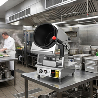 Wok de cuisson professionnel intelligent In-Smart 300 automatique à gaz en acier inoxydable, équipement multifonctionnel de type tambour