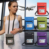 Sac de voyage multifonctionnel en plastique pour documents, pochette RFID pour passeport, étui transparent imperméable, protège-billets d'avion