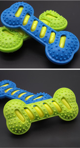 Çevre Dostu Dayanıklı <span class=keywords><strong>TPR</strong></span> Çiğneme Oyuncakları Peluş Ses Çıkaran Köpek Oyuncakları Diş Temizliği İçin 125g - Product Image 2