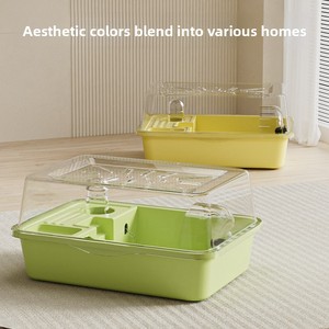 Cage pour <span class=keywords><strong>hamster</strong></span> de luxe, plateau en plastique extra large, cadre en acrylique, installation facile, matériau sûr, fournitures pour animaux de compagnie, livraison directe - Product Image 4