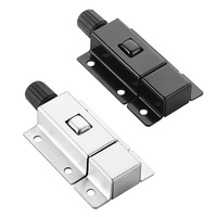 HOHE Serrure à ressort automatique en acier inoxydable 304, bouton poussoir, antivol, pour porte, fenêtre, armoire, clip de fixation, hôtels modernes, bureaux