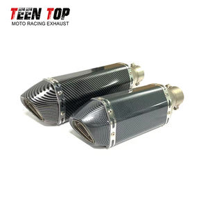 Silenciador de escape Universal para motocicleta de acero inoxidable Shorty de 300MM con silenciador para R6 CBR250 CB190F GW250 PCX160 <span class=keywords><strong>MT15</strong></span> - Product Image 5