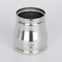 Raccord droit réducteur rainuré en acier inoxydable 304, connecteur droit à diamètre variable, pour conduite d'eau de qualité alimentaire