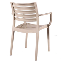 Chaise de salle à manger empilable en plastique PP, vente chaude, chaise de restaurant, chaise d'extérieur, mobilier de maison