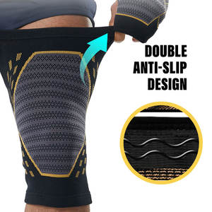 Manicotto di compressione con infuso di gomito e ginocchio in rame tessuto confortevole riduce lo sforzo e il gonfiore di tipo protettivo morbido - Product Image 4