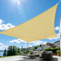 Voile d'ombrage en HDPE OEM ODM, anti-UV, coupe-vent, ouverture rapide automatique quatre saisons, respirante, pliable, auvent solaire extérieur