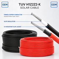 H1z2z2-k Solarkabel: 4mm2 6mm2 10mm PV-Draht Flexibles DC-Kabel Kupfer-Elektrokabel