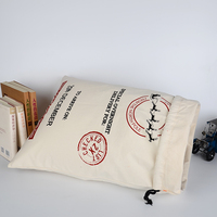Sac en toile personnalisé avec cordon de serrage, motif Pôle Nord, pour cadeaux de Noël pour enfants, prix usine de gros