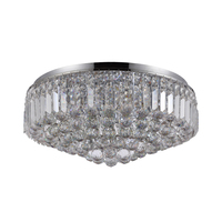 Lustre moderne à LED Maystar MT-S1104TR pour hôtel de luxe, panneaux lumineux suspendus pour salon, design élégant semi-encastré en cristal et aluminium