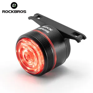 Rockbros Xe Đạp Đèn Hậu Điều Khiển Cảm Ứng Trở Lại Đèn Cho Xe Đạp USB Có Thể Sạc Lại LED Phía Sau Xe Đạp Đuôi Đèn Đi Xe Đạp Phía Sau Phanh Ánh Sáng