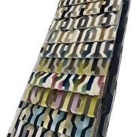 Tissu jacquard découpé en velours, canapé américain, haute qualité, 2 pièces