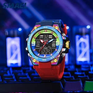 นาฬิกาสปอร์ต SMAEL รุ่นใหม่ 8138 สำหรับผู้ชาย หน้าปัดดิจิตอล LED กันน้ำ ตั้งปลุกได้ ฟังก์ชั่นหลากหลาย นาฬิกาควอตซ์ สายพลาสติก - Product Image 4