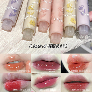 Lápiz Labial Brillante en Gel, Resistente al Agua, <span class=keywords><strong>de</strong></span> Larga Duración, Marca Privada, Hidratante, Maquillaje Labial, Orgánico, Alta Pigmentación - Product Image 3