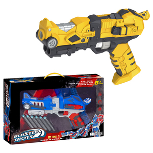 MJ TOYS Robot eléctrico Deformación Escopeta suave Pistola automática de balas suaves juguetes con 6 balas para niños - Product Image 2