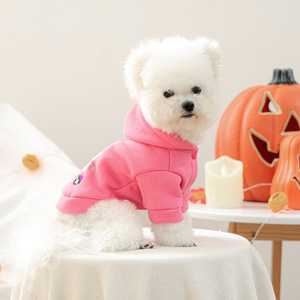 Ropa para Mascotas PETCIRCLE, Sudadera con Capucha para Perros Pequeños y Cachorros, Otoño/Invierno, Bordado con Letras, Diseño de Halloween - Product Image 2