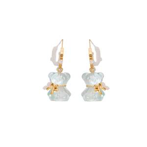 Pendientes de Moda con Diseño de Oso, en Acero Inoxidable 316L con Baño de Oro PVD, Resistentes y Sostenibles - Product Image 1