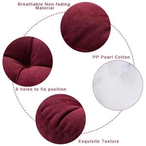 High Quality Solid Color Home Tatami Floor <strong>Cushion</strong> Round Seat Meditation <strong>Cushion</strong> <strong>Pad</strong> - Product Image 3