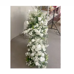 Modern design greenery wedding flowers eucalyptus centerpiece table flower runner arrangement wedding center pieces with flowers