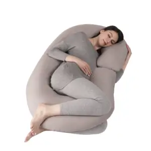 Coussin d'oreiller ajustable pour femmes enceintes, doux, pour dormir sur le côté,